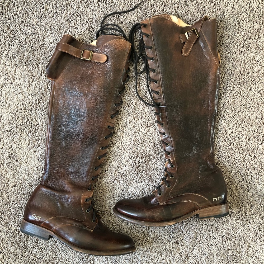 Bedstu "Della"  brown lace up leather boots